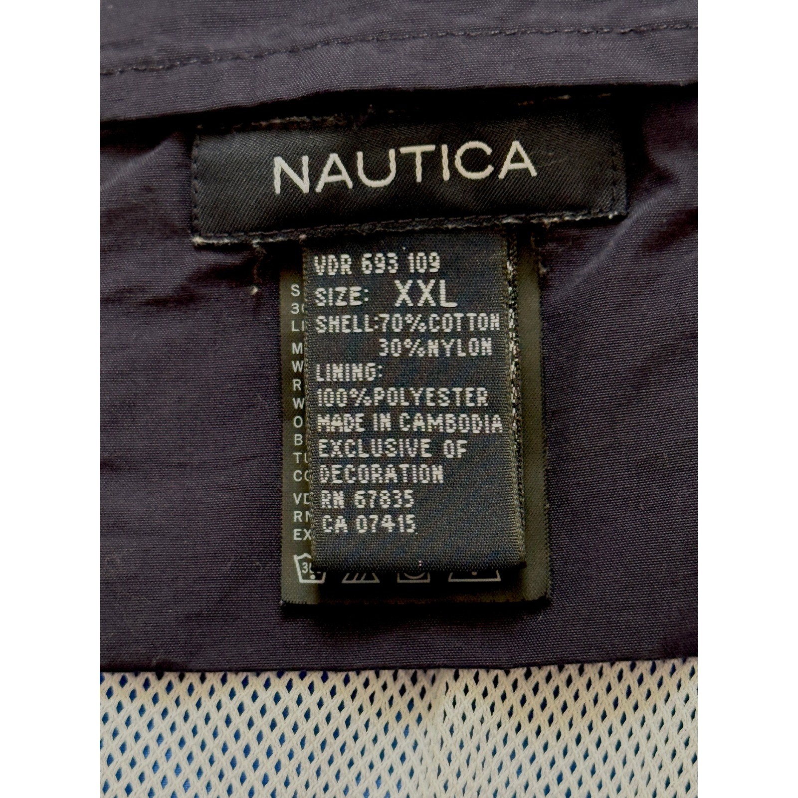 Nautica Mens XXL Blue Swim Trunks Excellent