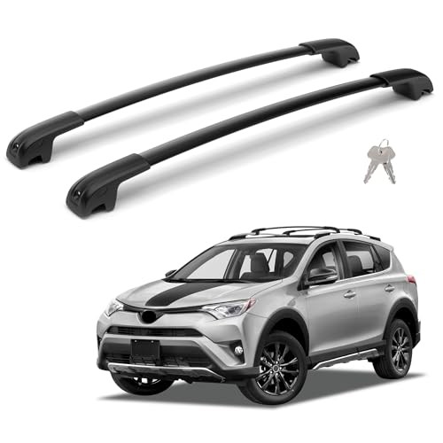 300LBS Roof Rack Cross Bars Lockable for 2013 2013-2018 RAV4 (Anti-theft lock)