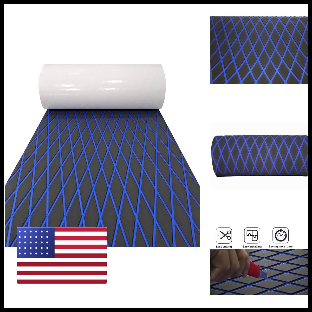 Lss Laidi Boat Flooring Eva Foam Decking Marine Non-Slip Self-Adhesive Flooring