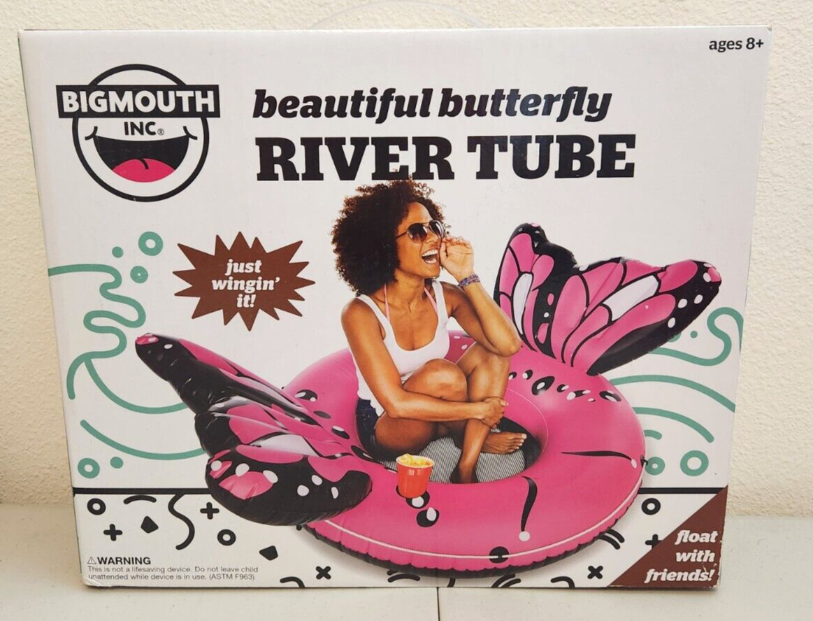 NEW – BigMouth 4 ft. Beautiful Butterfly River Tube Ultra Durable Vinyl