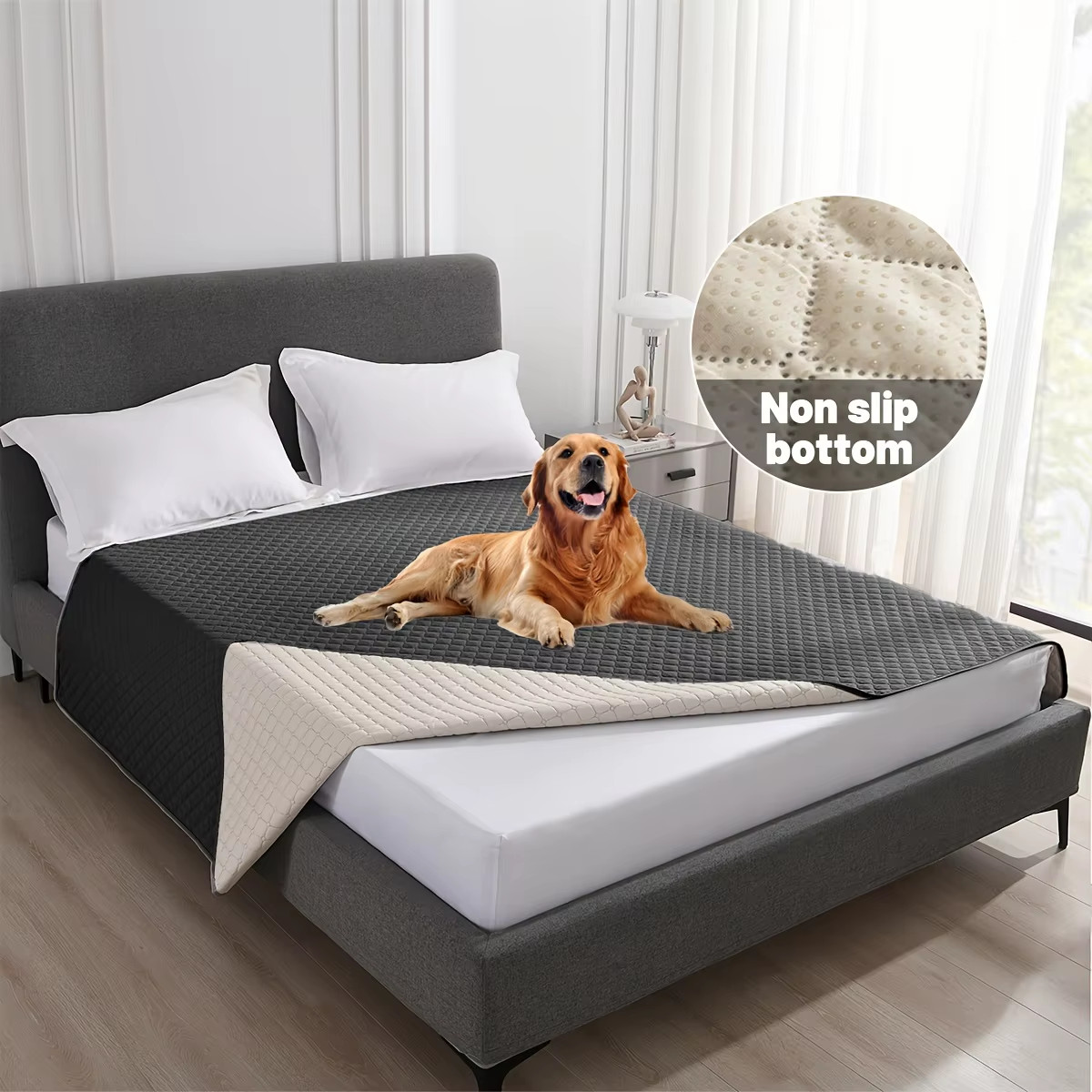 Anti Leaking & Non-Slip Dog Bed Cover,Pet Blanket Sofa Pet Bed Mat,Mattress Prot