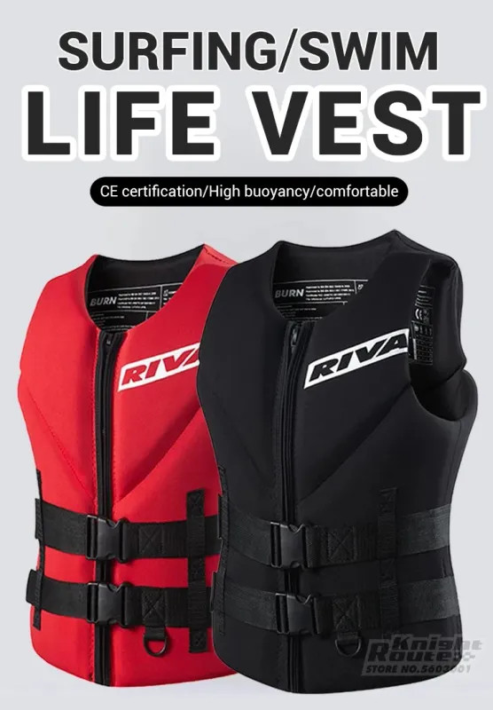Adult Life Jacket Vest Kayak Wakeboard Ski Surf Water Sports Rescue Boat