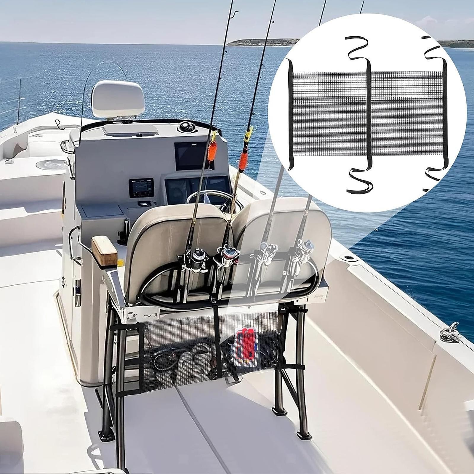 Boat Storage Bag Mesh Bag Easy to Install Net Pocket Organizer Removable Small