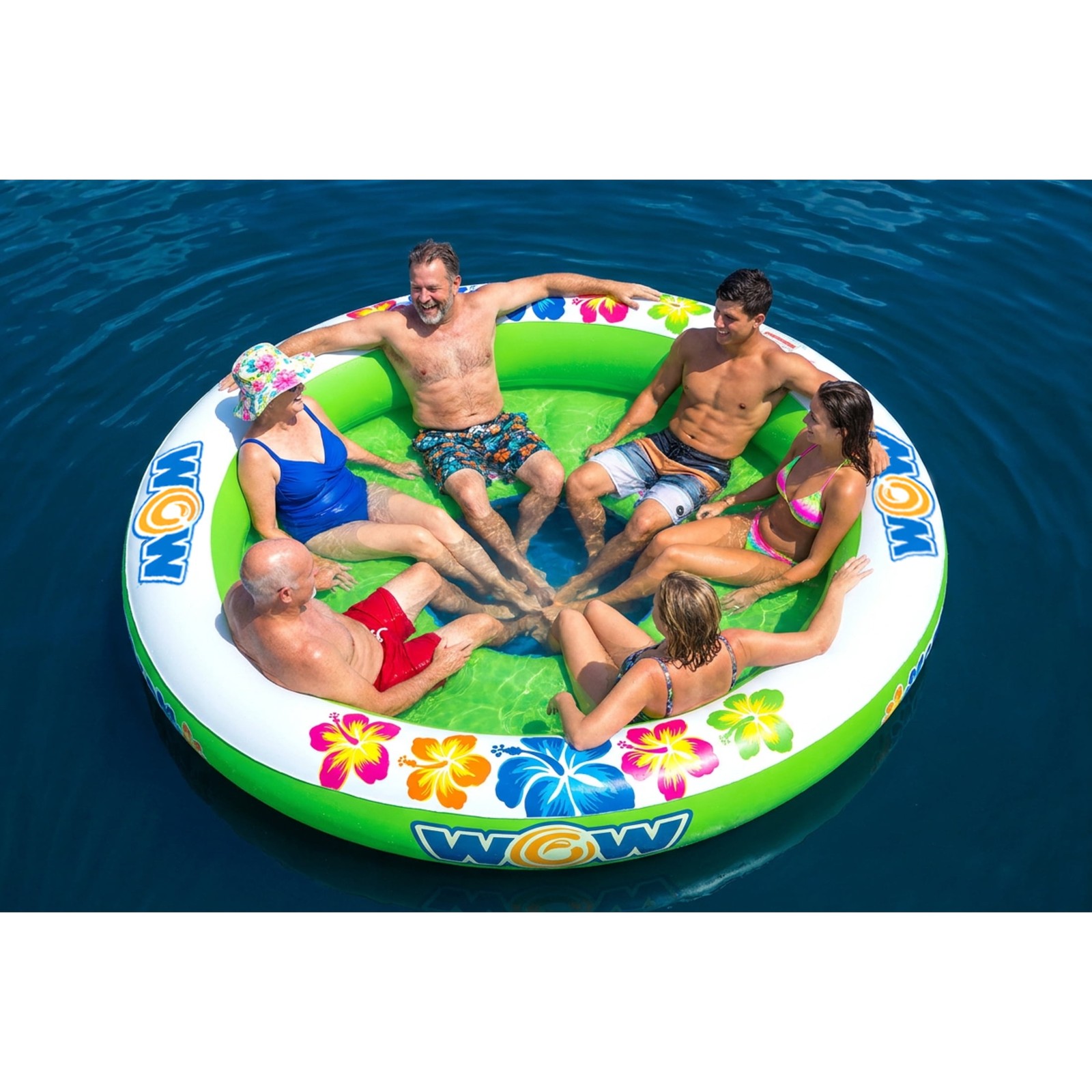 WOW Sports Floating 6 Person Water Lounge & Island – Stadium Islander