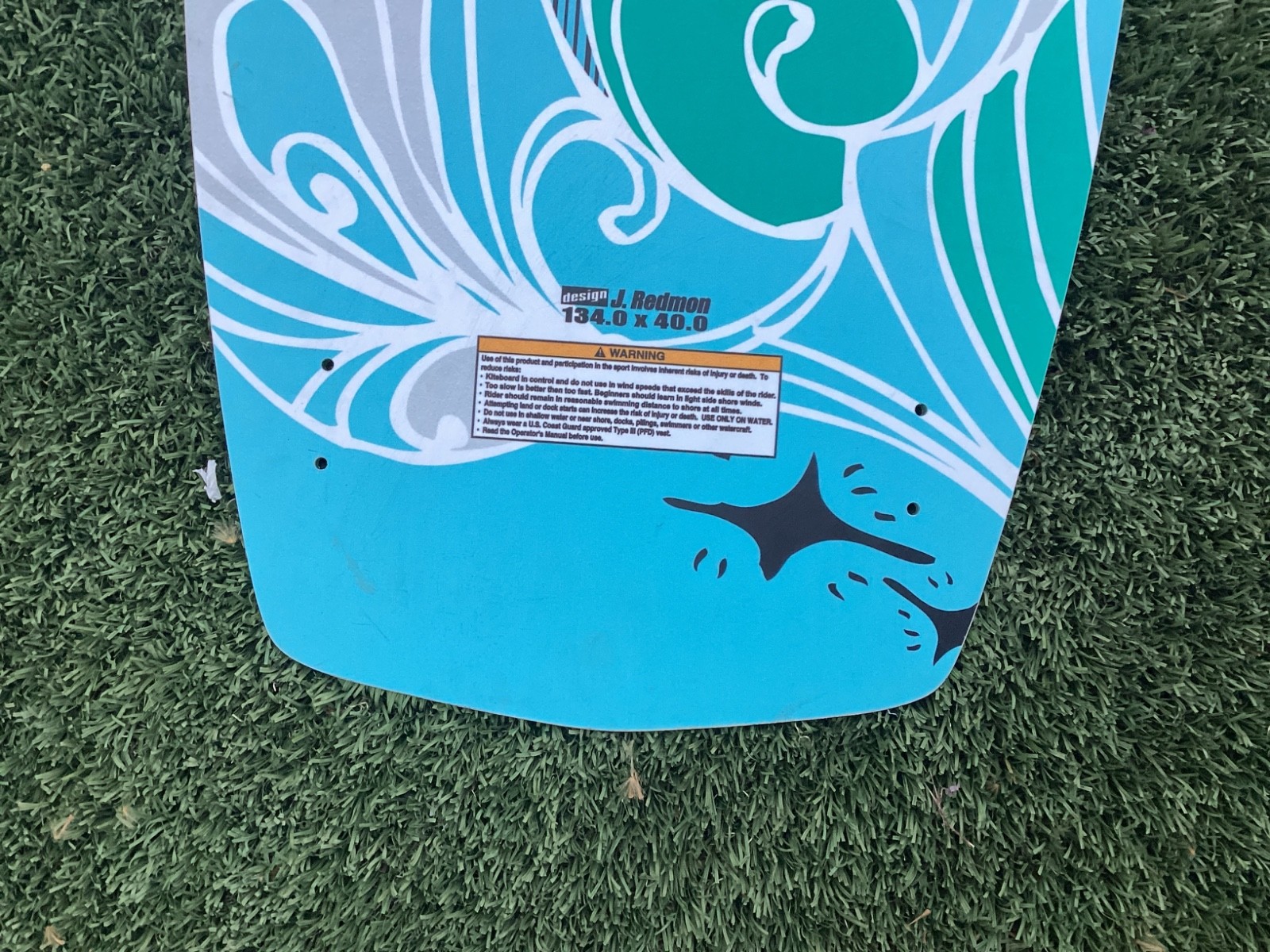 liquid force contac 134 wakerboard/kiteboard
