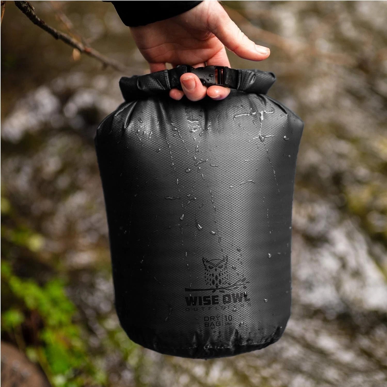 Waterproof Dry Bag 3-Pack – Lightweight & Airtight 5L/10L/20L Small & Large D…