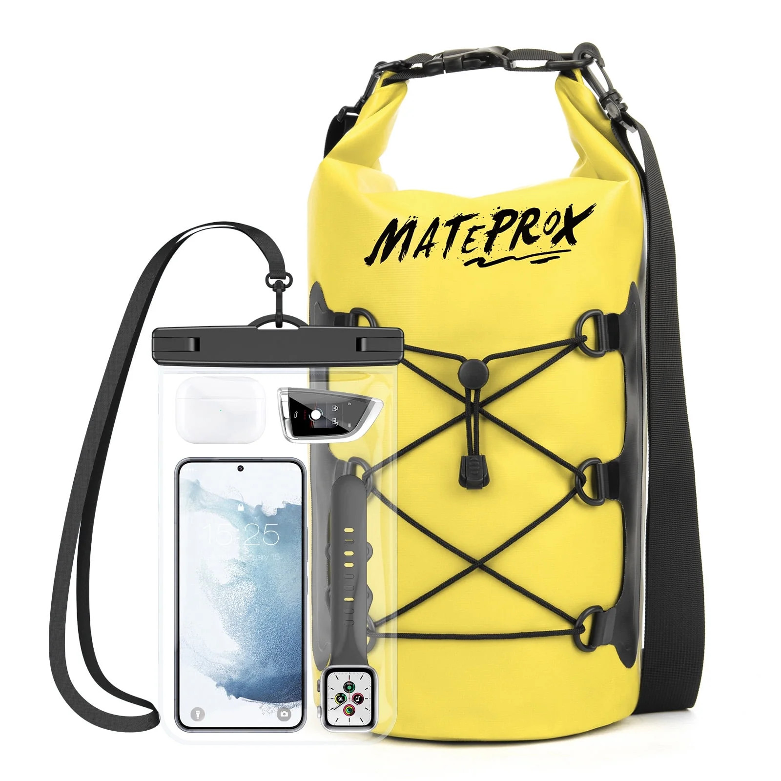 Waterproof Dry Bag, 20L Floating Dry Pouch Beach Bags for Kayaking Boating Rafti