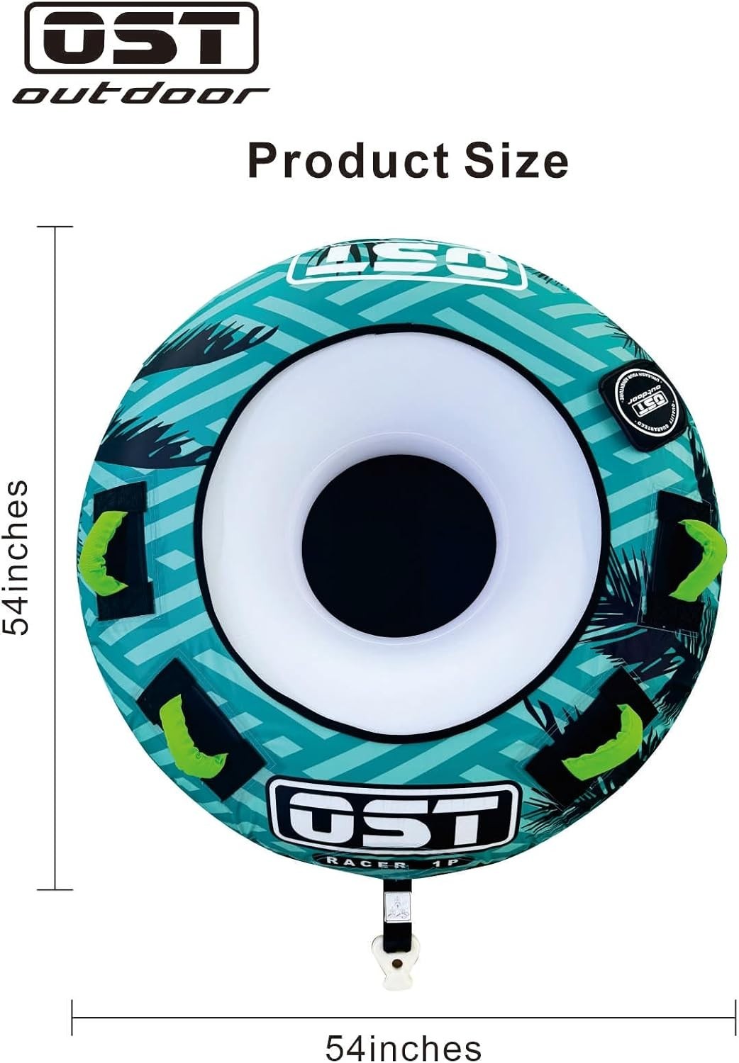 Durable Racer 1P Towable Tube for Adults & Teens – Quick Connect & Secure Grip
