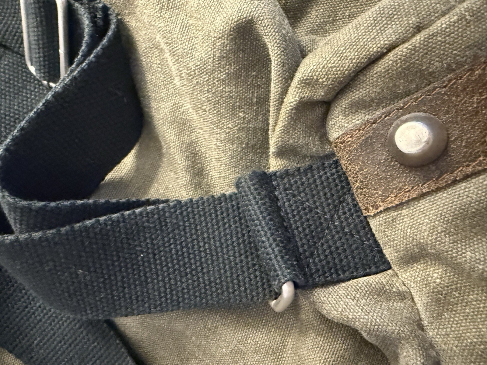 ✿ PURE Hemp Canvas Backpack Small Army Green Boho Rucksack Eco Hemp Bag