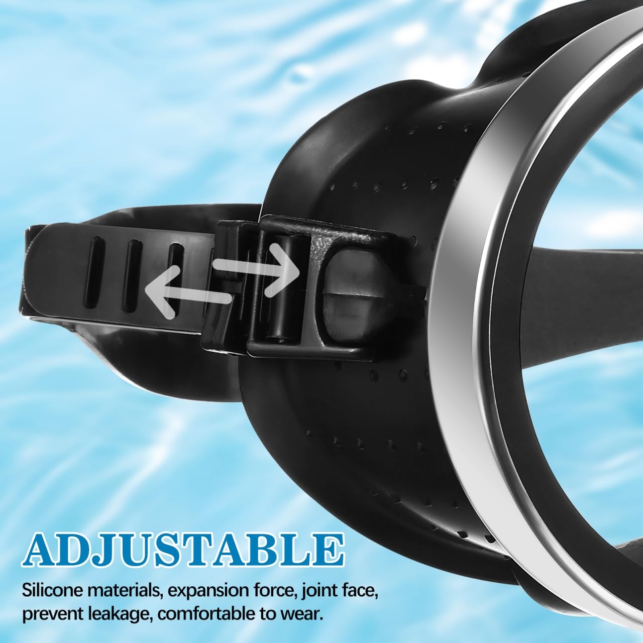 Adult Oval Tempered Glass Scuba Diving Goggles Mask for Adults Retro Style
