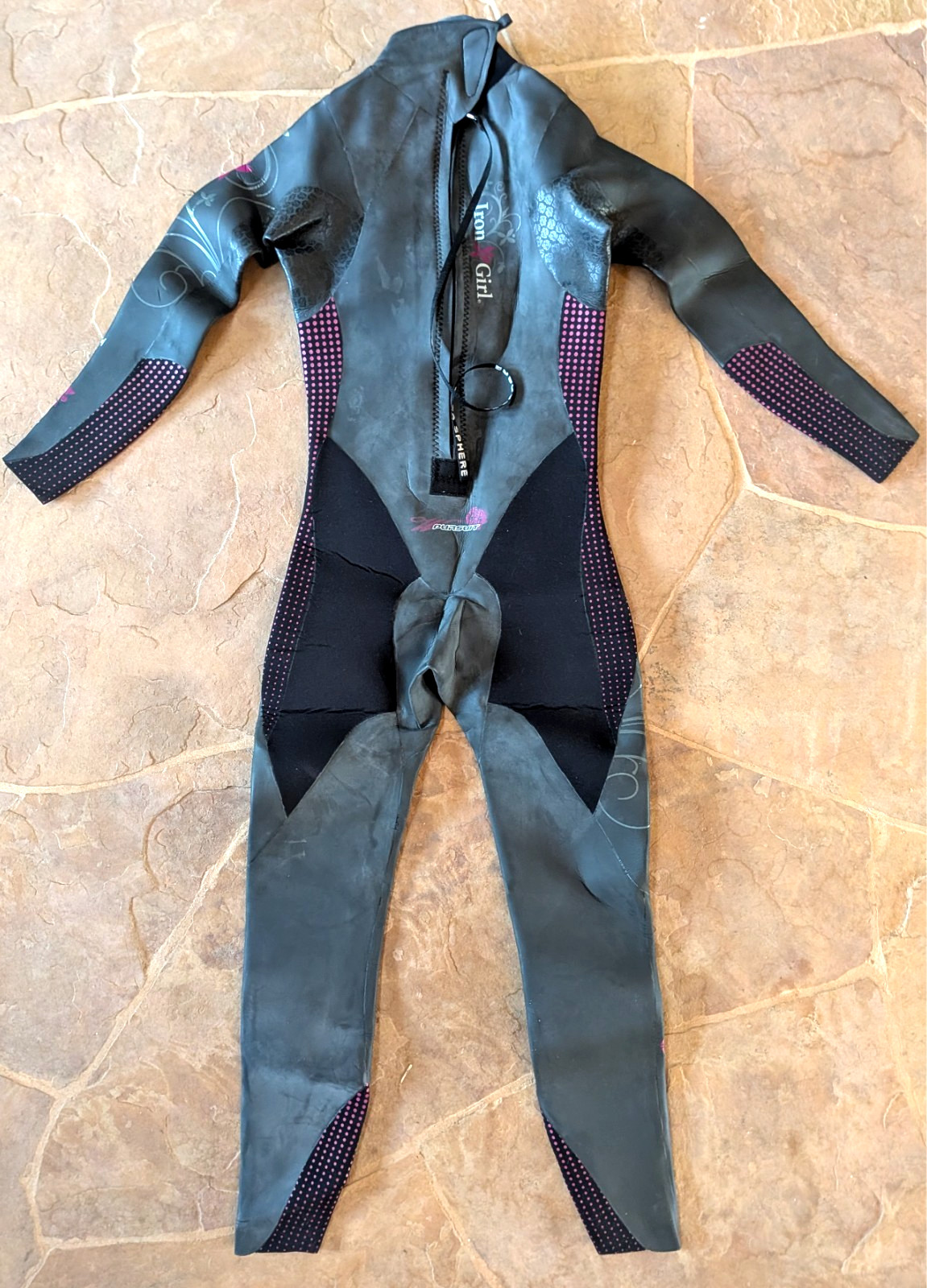 Aqua Sphere Pursuit Iron Girl Elite Womens Small Triathlon Wetsuit Barely Used