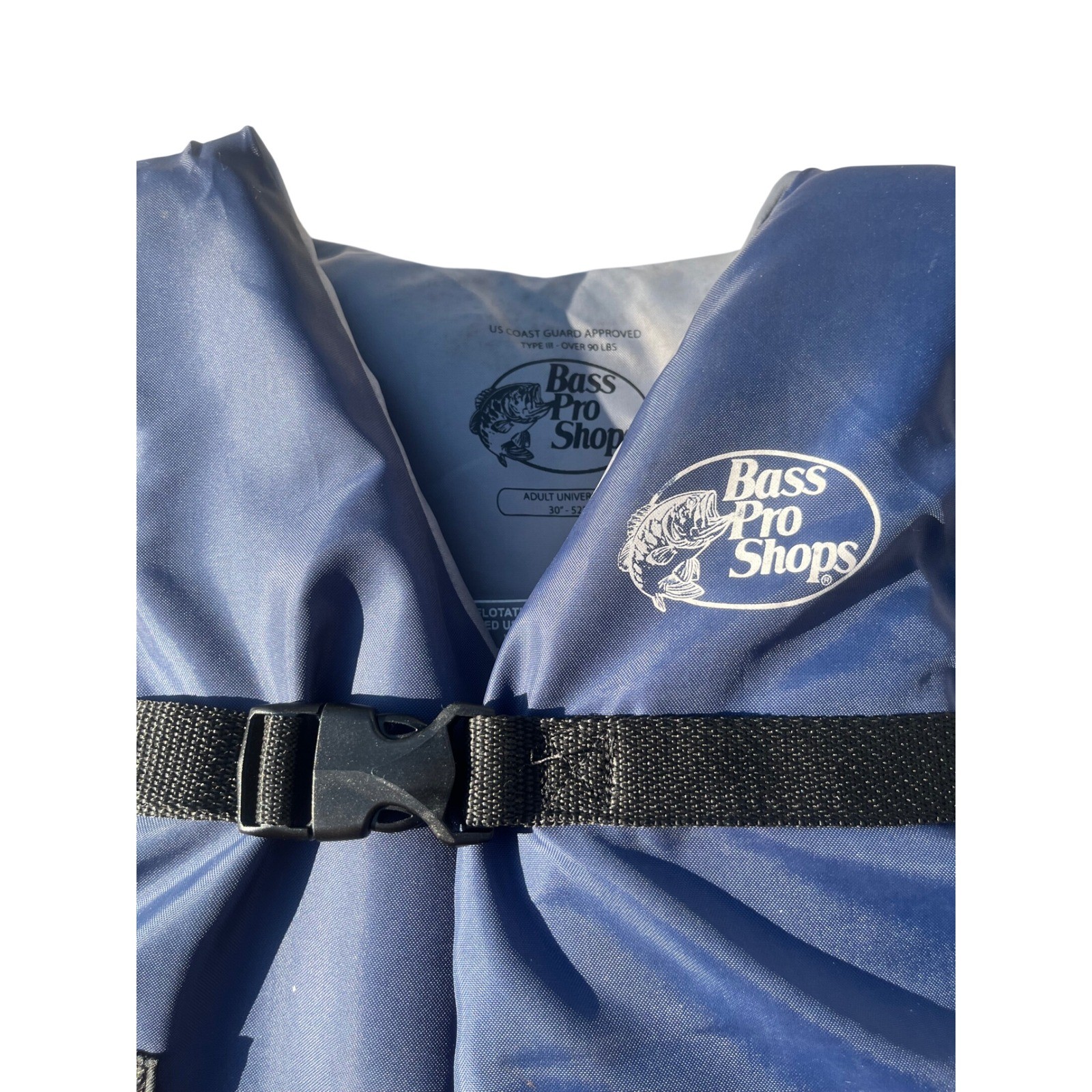 Bass Pro Shops LifeVest Adult Universal NavyBlue Type III PFD Over 90lbs 30-52in