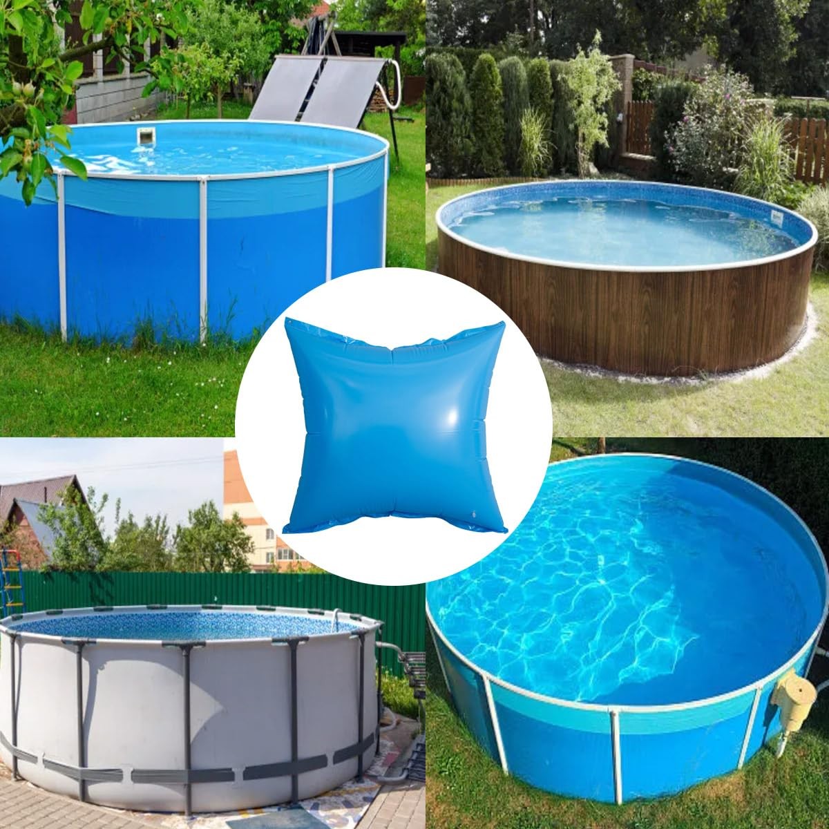 2 Pack Pool Air Pillows for Above Ground Pools, 4 Ft Round Winter PVC Pool Co…
