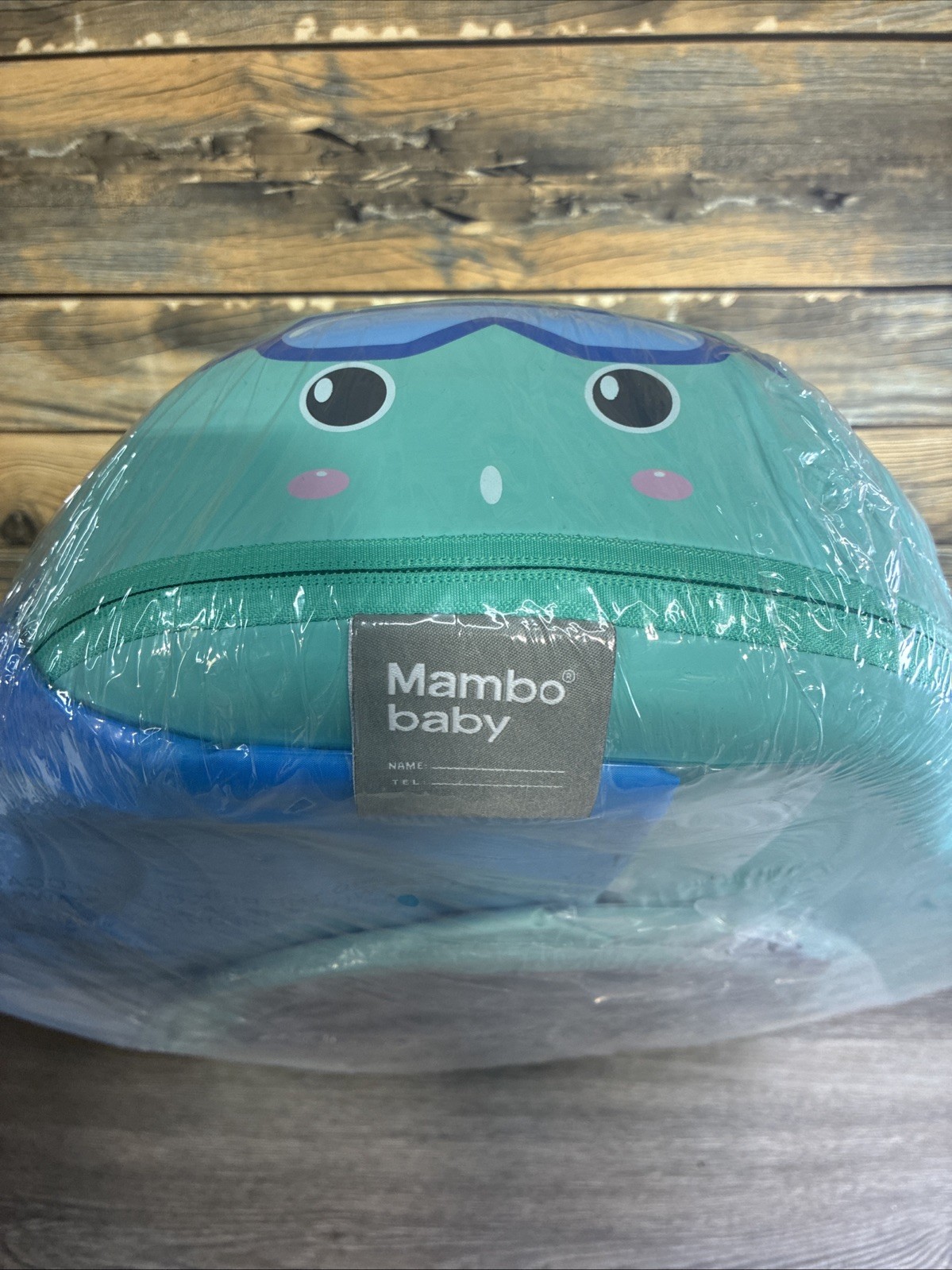 Mambobaby Floatation Baby Float Air Free for pools, safe air free, green.