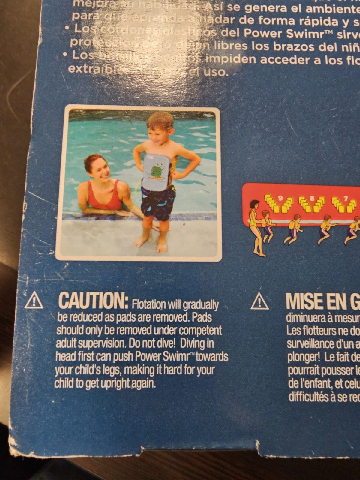 Swimways Power Swimmer Swimr Step 3 Medium Ages 3-6 Years New Other