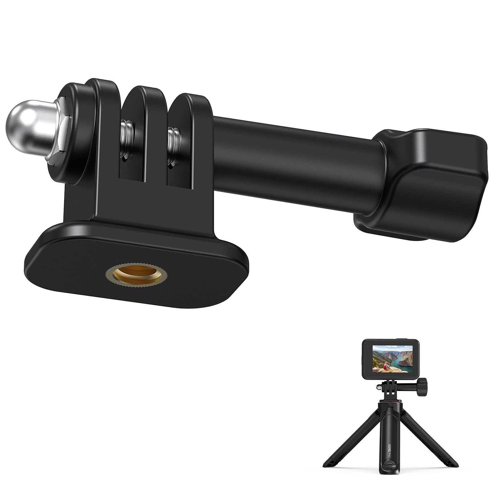 Tripod Mount Adapter 1/4 Inch Screw Compatible with GoPro Hero Black Camera