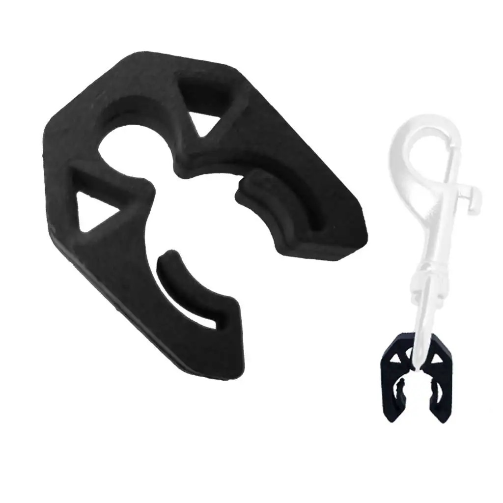 4PC Diving QR Pipe Clip Buckle Hose Holder Clip BCD Hose Second Stage Fixed Hook