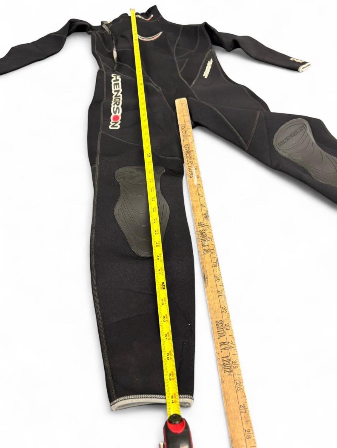 Vintage Henderson diving Wet suit Black Sz 12 Water Sports Deep Dive Surf