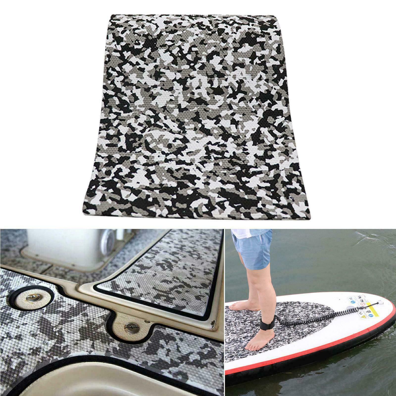 Boat Yacht Flooring Teak Decking Sheet Marine Gray Camo Non-slip Carpet EVA Foam