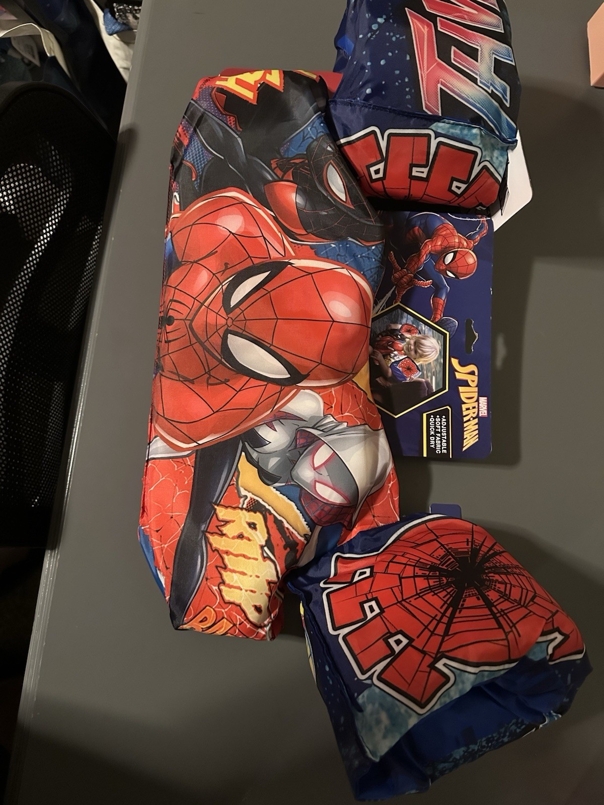 SPIDERMAN 2 in 1 Swim Trainer Age 2-4 Floatation 33-45 pounds Adjustable NWT