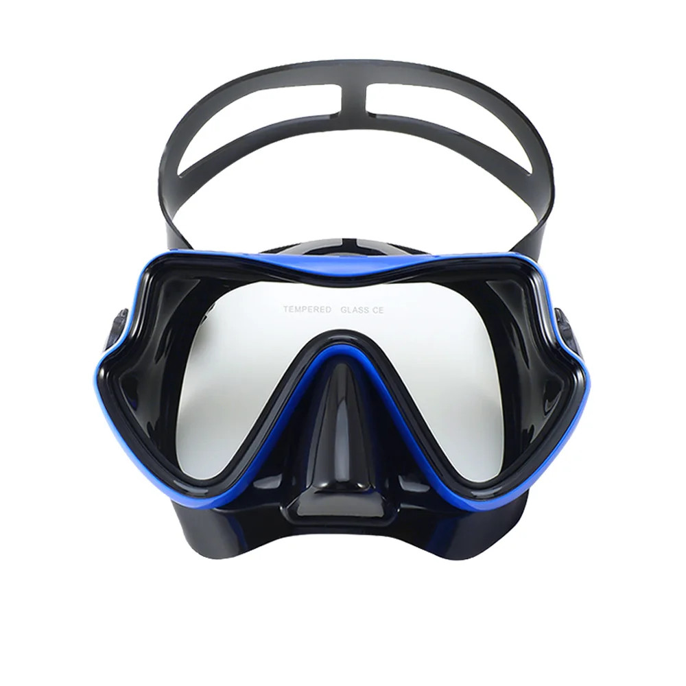 Diving Mask Snorkeling Goggles Panoramic HD Tempered Glass Anti Fog Mask Swim