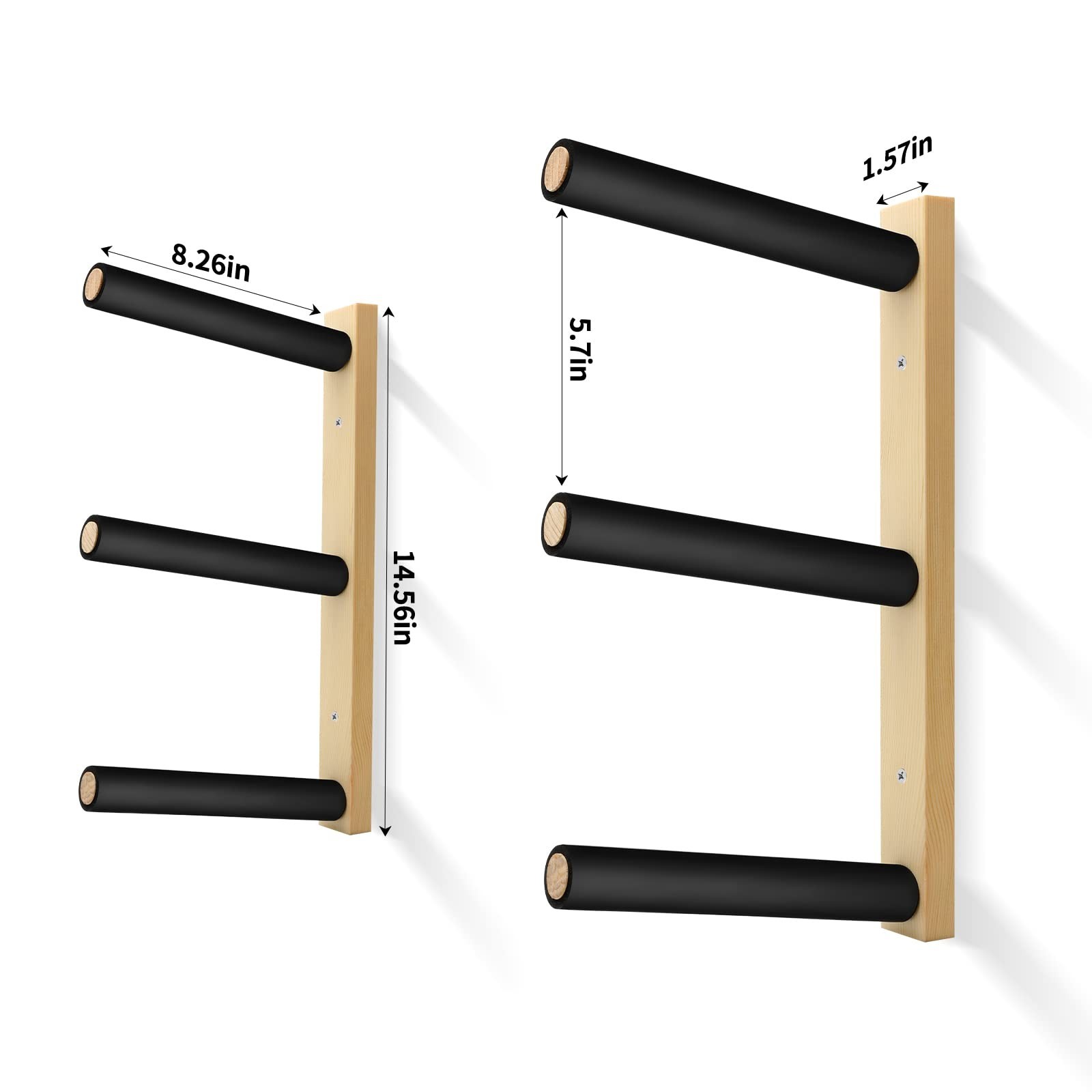 Skateboard Rack Longboard Storage Rack, Ski Snowboard Holder Wall Mount Float…