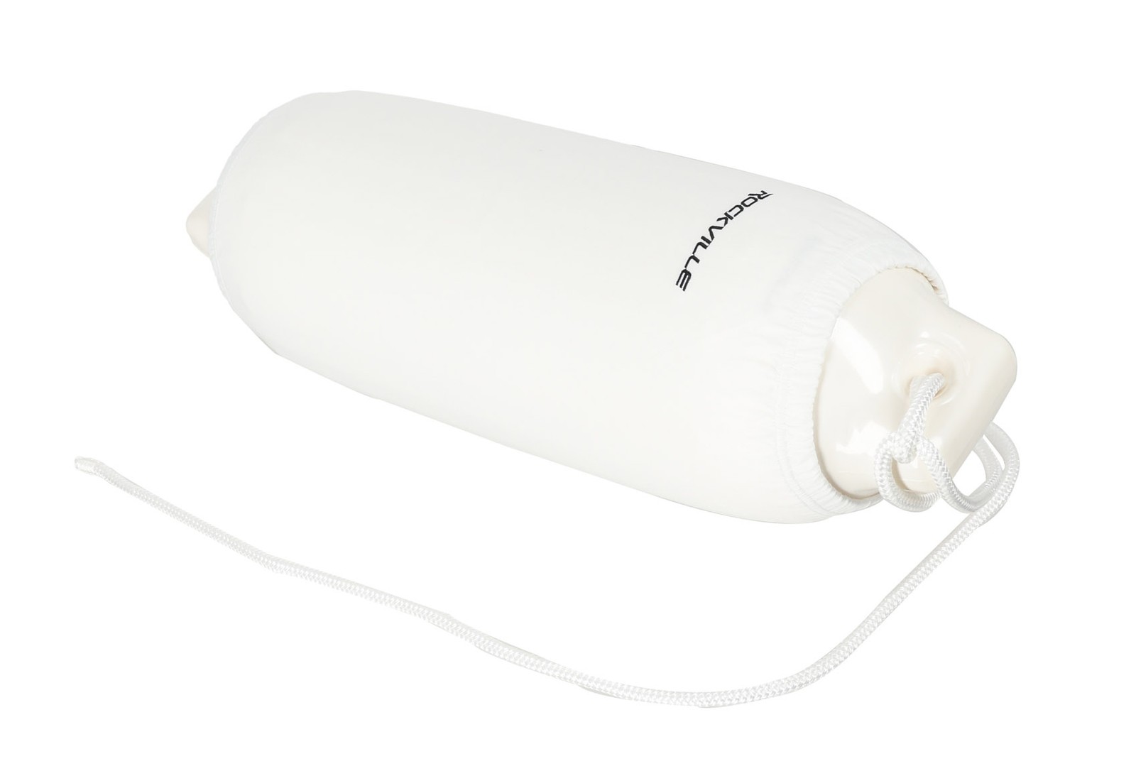 Rockville FEN485-WHITE Boat Fender Package 4 Bumpers 8.5″x27″, 4 Covers, 4 Lines