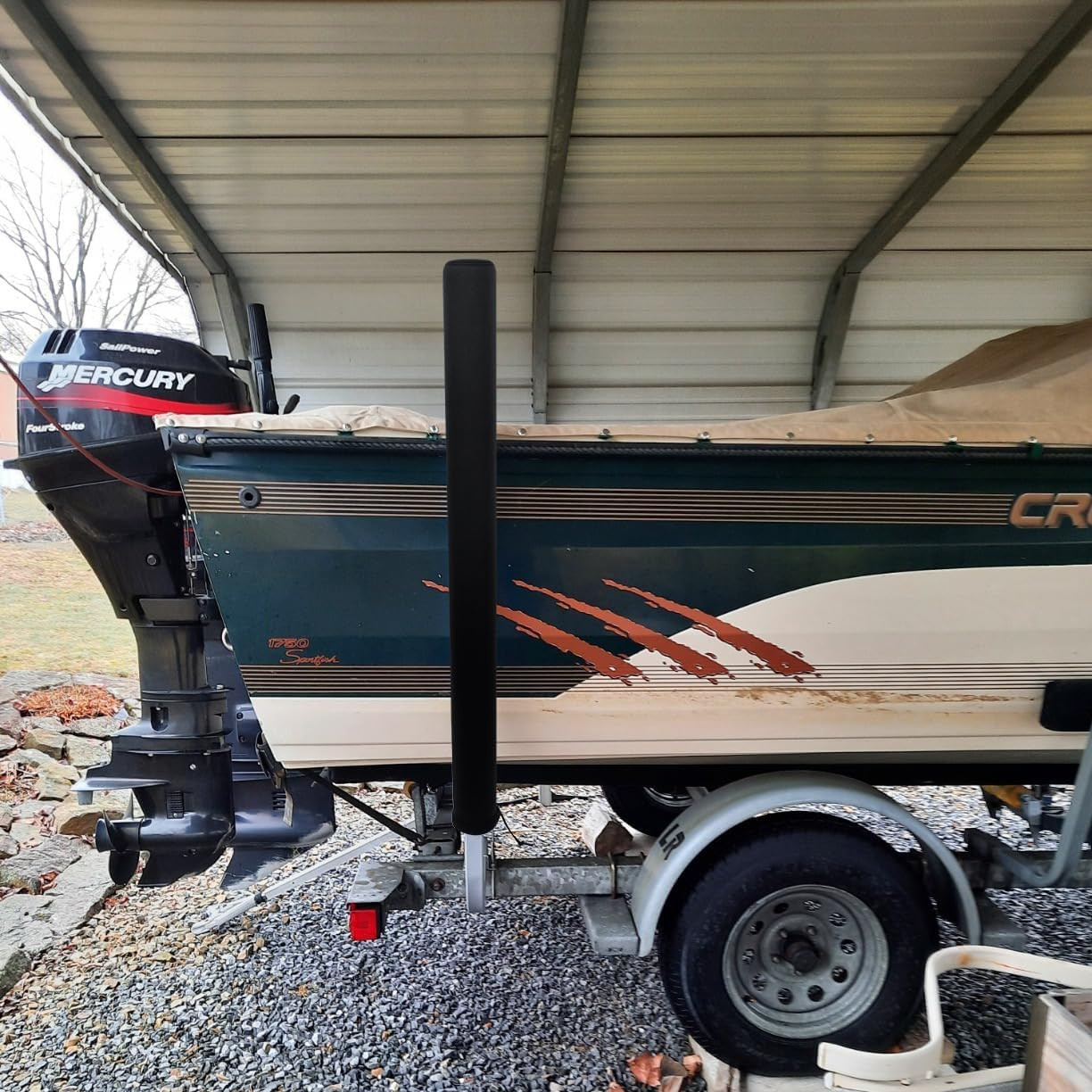 Boat Trailer Guide Pole Cover, 2 Pcs Neoprene Heavy Duty Marine Trailer Guide Pr