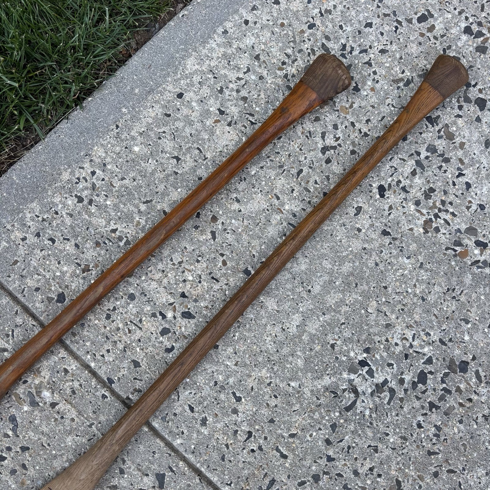 2 x Vintage Wood Canoe Paddles Oars Old Town Rustic Cabin Lake House Decor