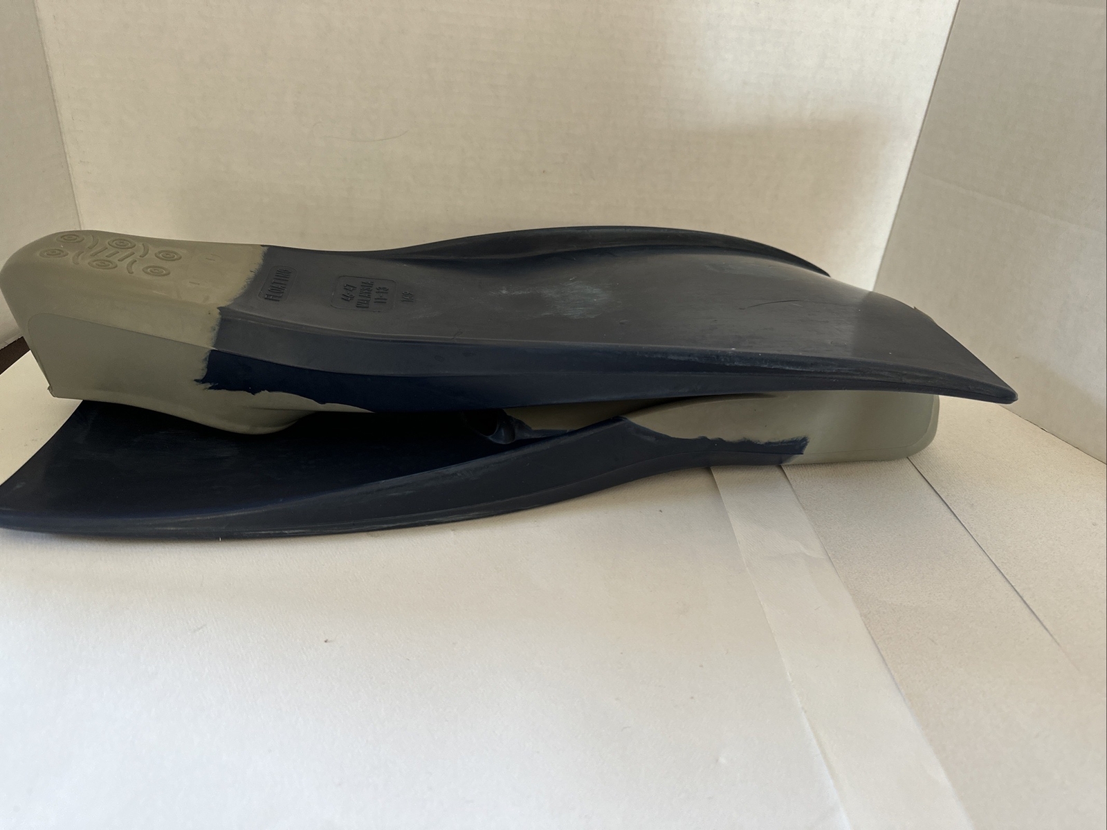 Vintage Blue/Gray Kiefer Scuba Fins 1619 Size 11-13