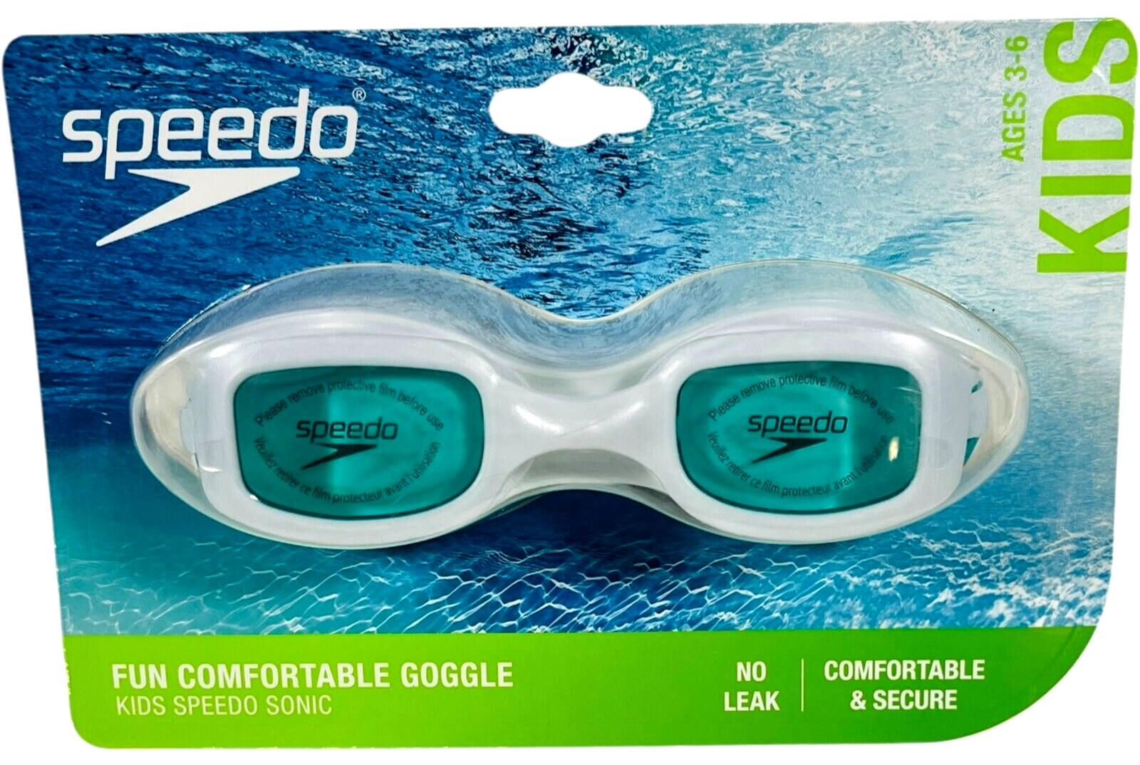 Speedo Kids Speedo Sonic Swim Goggles age 3-6 – White – NEW & Sealed
