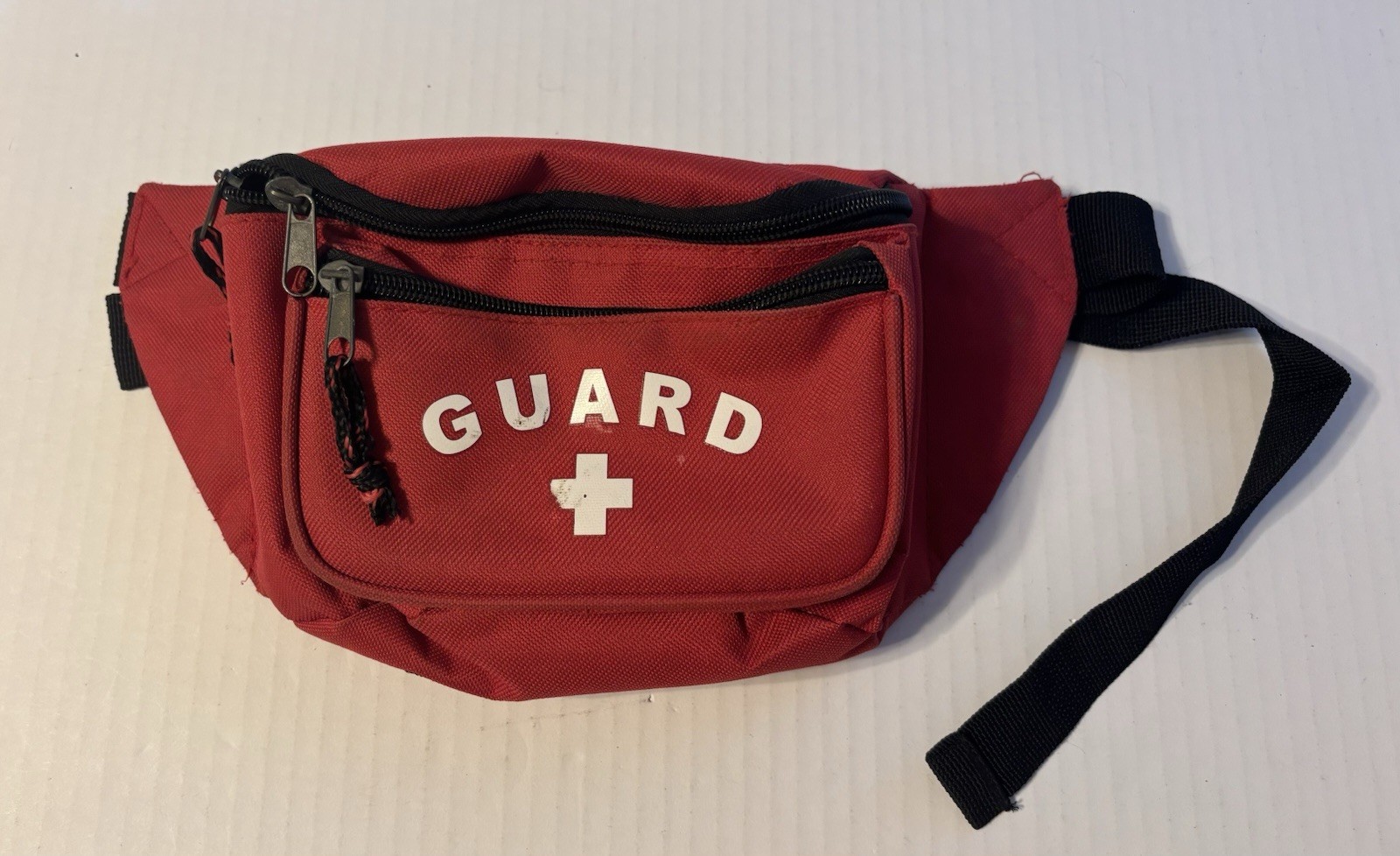 Red Guard Logo First Aid Hip Fanny Pack Swimming Pool Park Staff