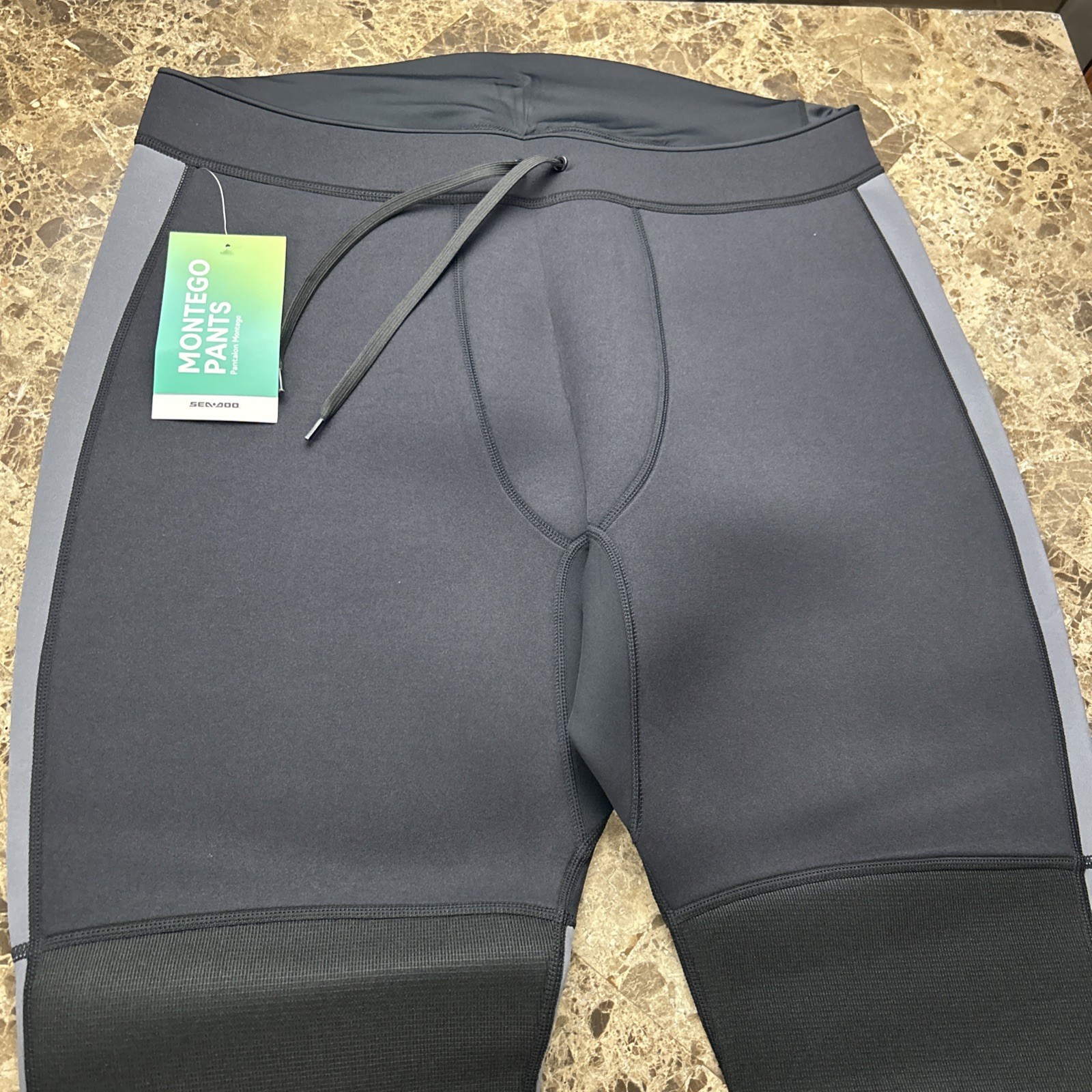 Sea-Doo Montego Men’s Wetsuit Pants 2XL 3mm Black Gray Neoprene Jet Ski Dive