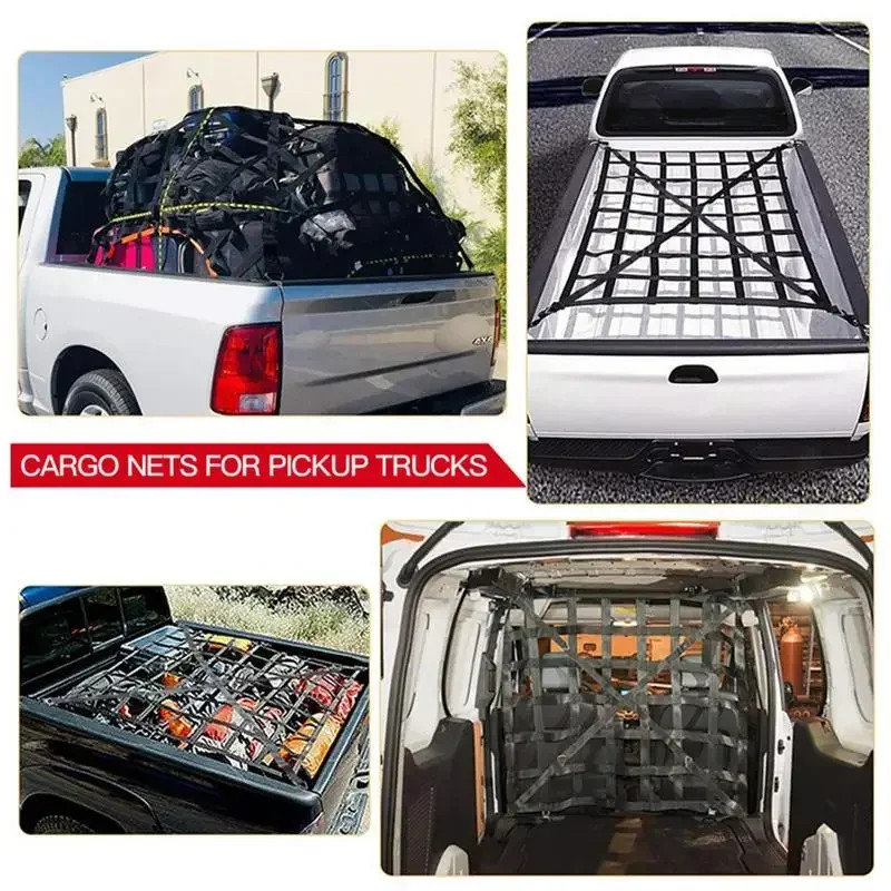 Heavy Duty Roof Rack Cargo Net PVC Webbing Truck Pickup SUV Van Cargo Safetyweb