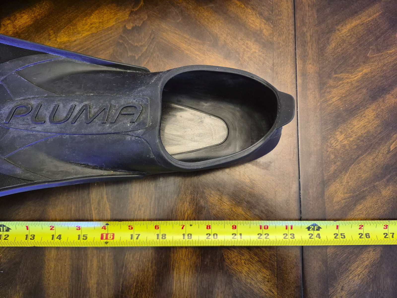 Cressi Pluma Full Foot Fins Black Silver Size 8 – 9 Taglia 41-42