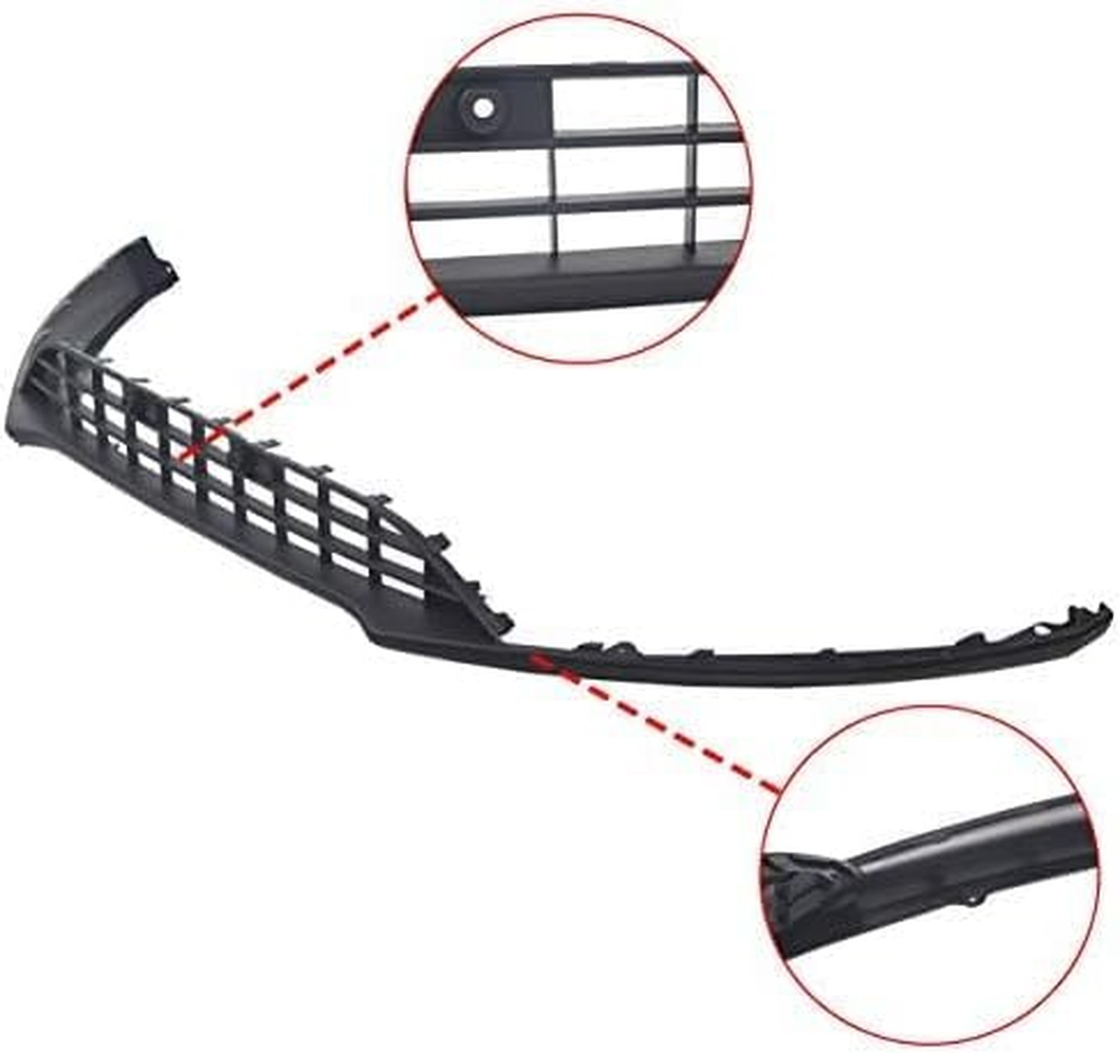 KUAFU Front Lower Valance Grille Compatible with 2015-2018 Ford Focus W/O Spo…