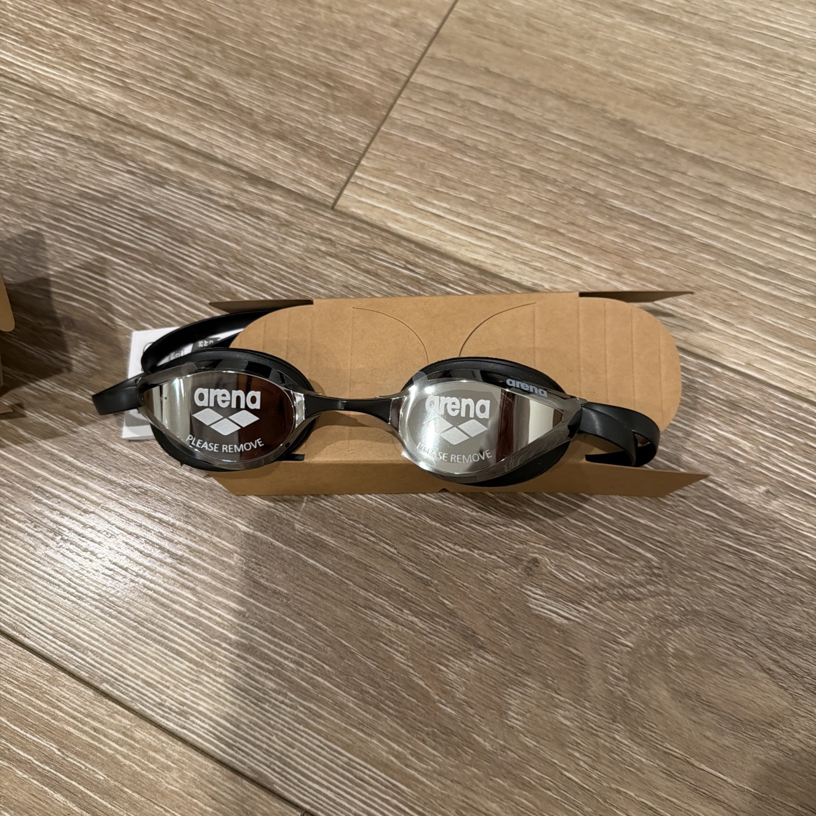 Arena Python Adult Swimming Performance Goggles Mirror Silver/ Black NIB