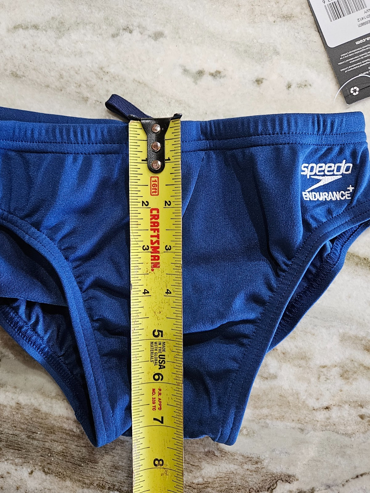 Boys Speedo Competitive Endurance+ Swim Brief Navy Youth Size 26 – FREE SHIP