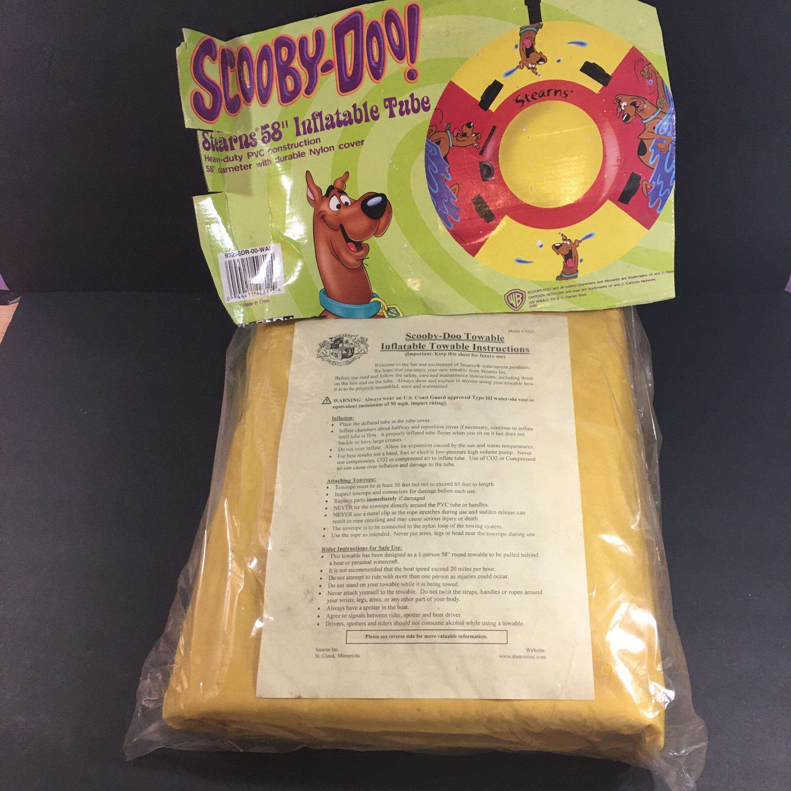 NEW Scooby-Doo 58″ Tube Cartoon Network Heavy-Duty PVC Nylon Cover Tow