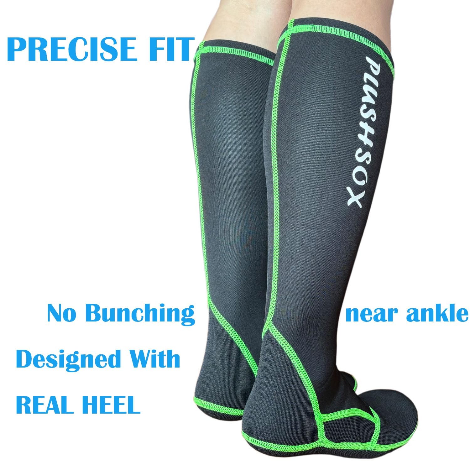 Plushsox Premium Long Neoprene Wet Wading Socks No Bunching At Ankle Wader Sock