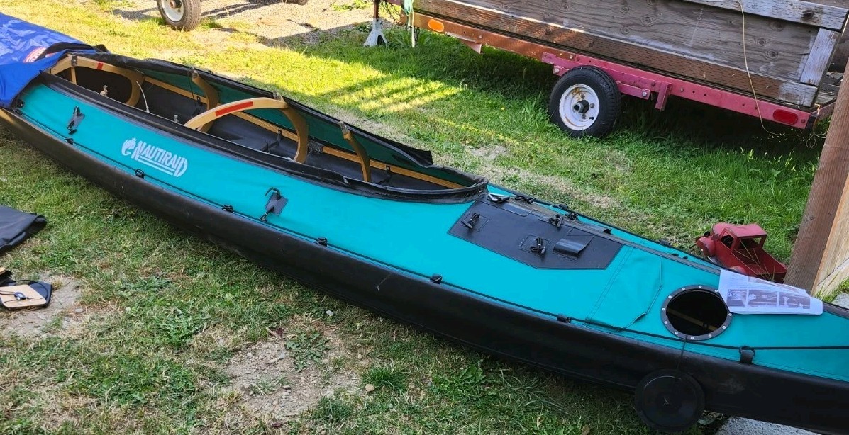 The Nautiraid Grand Raid 540 is a skin-on-frame folding kayak.