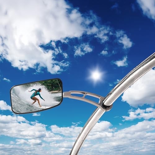 Wake Surf Mirror 7×13 Convex Chrome Universal
