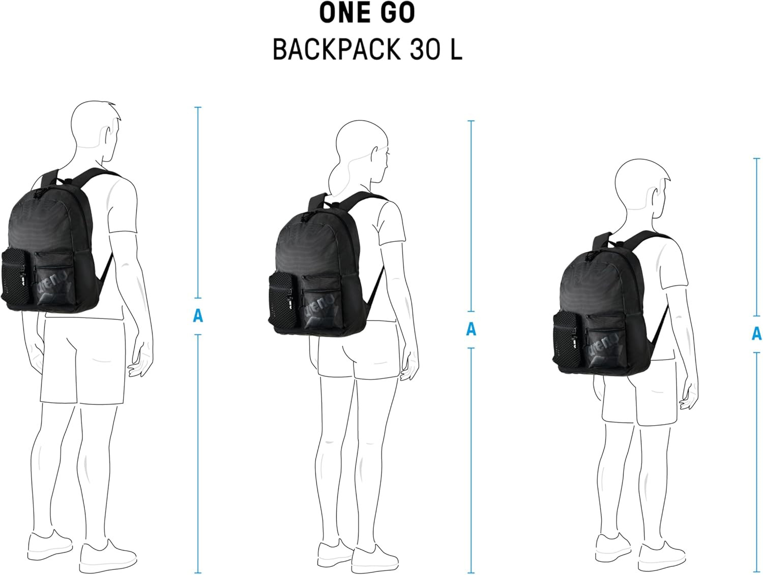 One Go Backpack Swimming Athlete Sports Gym Rucksack Multisport Daypack Small Si