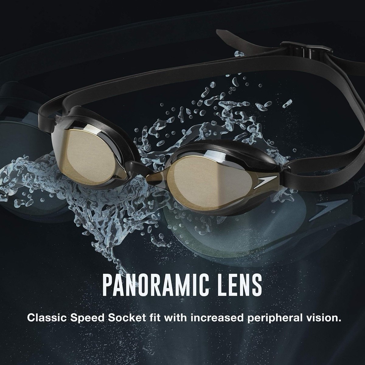 Speedo Speed Socket 2.0 Mirrored Swim Goggles Vapor One Size 2day Ship