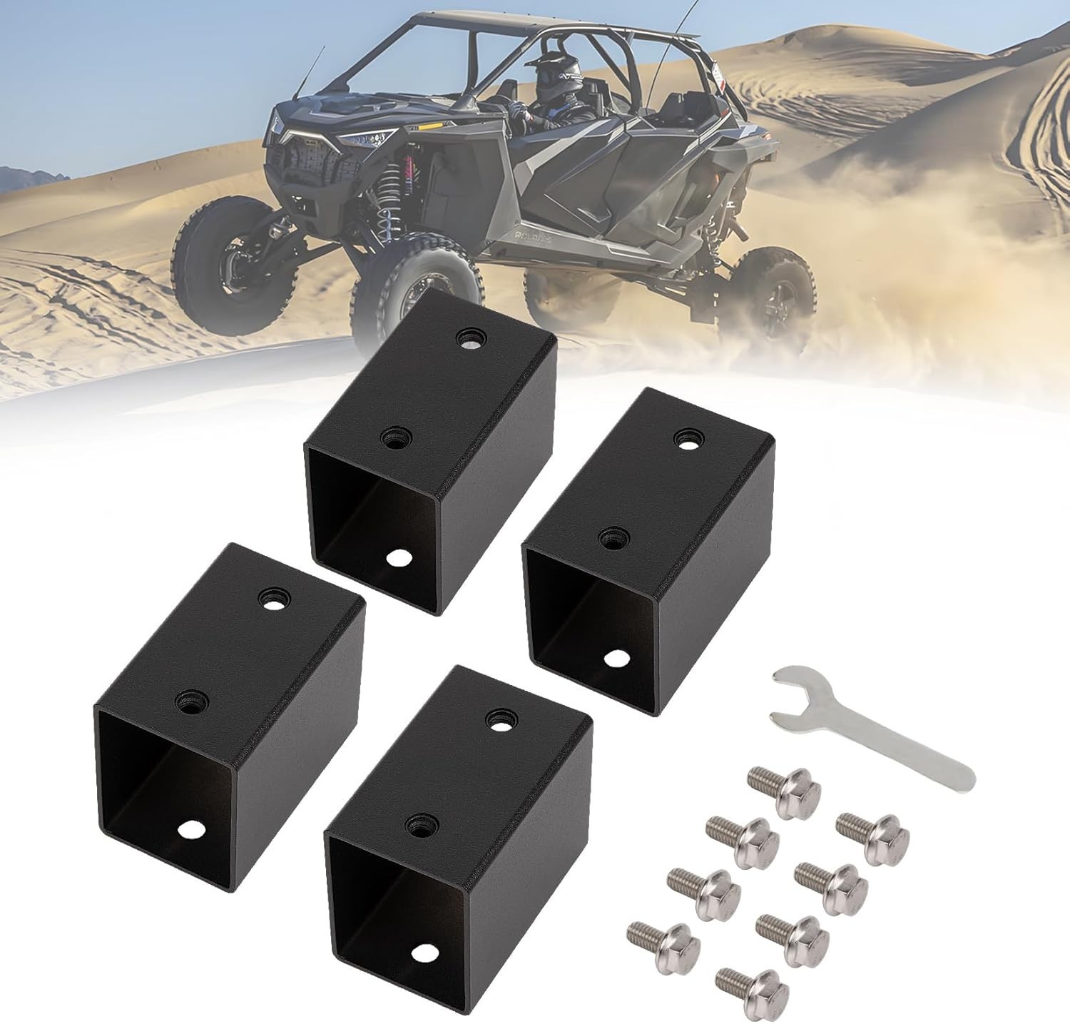 UTV Main Driver Seat Riser Kit Raises Seat by 2″ for RZR PRO XP/4 XP, RZR Pro
