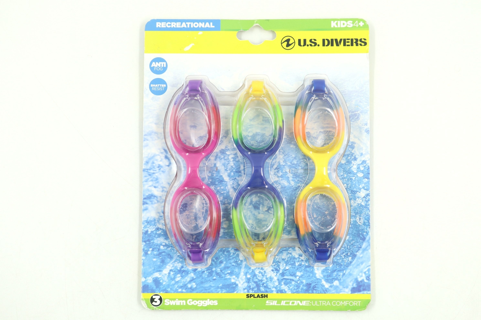 U.S Divers Kids 4+ Splash Swim Goggles 3 Count