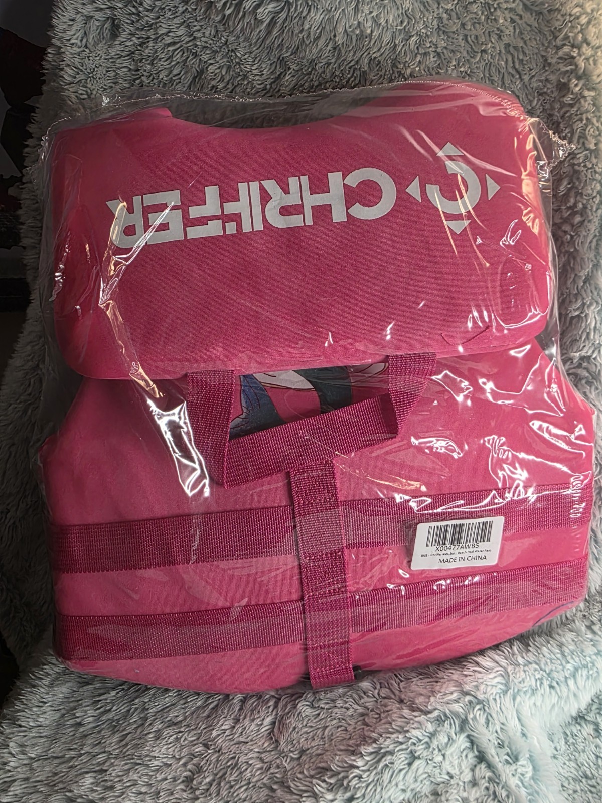 PINK Kids Swim Vest / Life Jacket for 30-50 Pounds, Easy On/Off Zipper, Boating