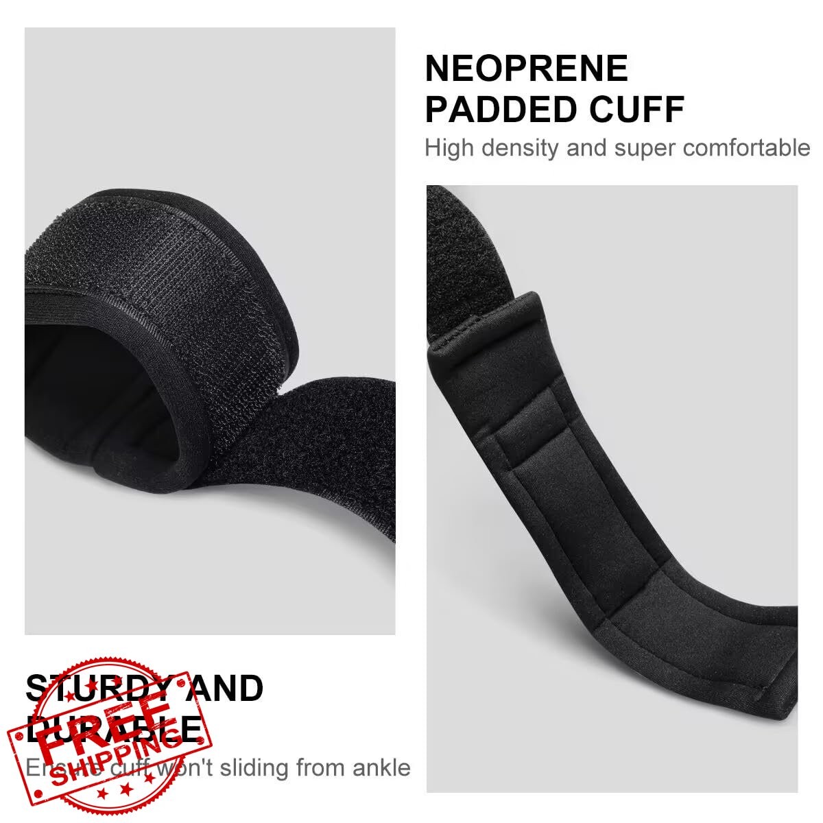 WOOWAVE SUP Leash 11ft Coiled Black