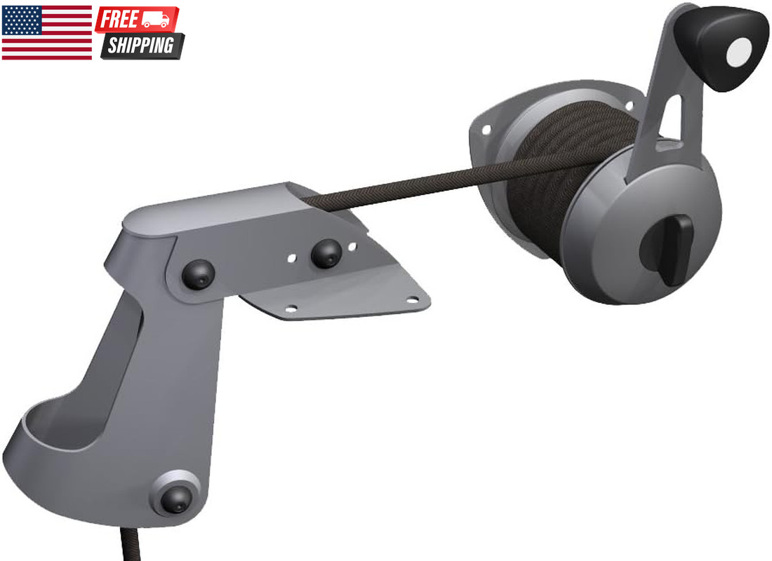 Anchor Lift System Heavy-Duty Steel with Nylon Rollers | Deploy, Retrieve, and S
