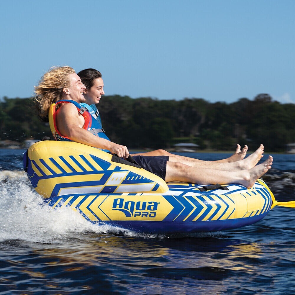 Aqua Leisure Aqua Pro 65″ Two-Rider Towable w/Backrest